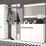 Bliss Living 1 Drawer 2 Door Sideboard in White with a Truffle Oak Trim - Sideboards - Home Store UK