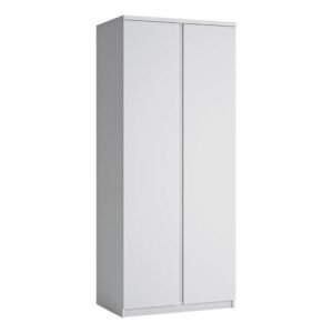 Lake 2 Door Wardrobe in White - Wardrobe - Home Store UK