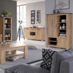 Phillips 1 Door 138 cm TV Cabinet in Chestnut and Matera Grey - TV Stands - Home Store UK