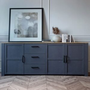 Taylor 3 Door 3 Drawer Large Sideboard in Riviera Oak - Sideboards - Home Store UK