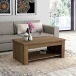 Carol Rising Coffee Table In Tabak Oak Coffee Table Home Store UK
