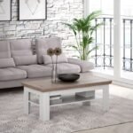 Maddox Coffee Table In Oak Nelson/Snowy Oak Coffee Table Home Store UK