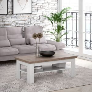 Maddox Coffee Table In Oak Nelson/Snowy Oak Coffee Table Home Store UK