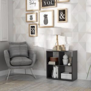 Spring 2x2 Storage Unit in Matt Black - Storage Units - Home Store UK