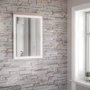 Maddox Mirror in Oak Nelson/Snowy Oak - Mirror Collection - Home Store UK