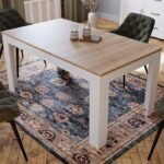 Taylor Extending Dining Table 160-207cm in Riviera Oak Marble Dining Table Home Store UK