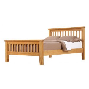 Acorn Solid Oak Bed High Footend Double - Clearance - Home Store UK