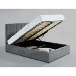 Livingood Storage Fabric Double Bed Grey - Clearance - Home Store UK