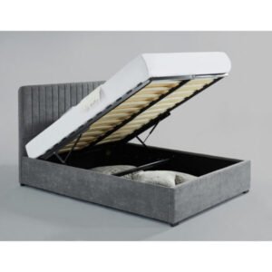 Livingood Storage Fabric Double Bed Grey - Clearance - Home Store UK