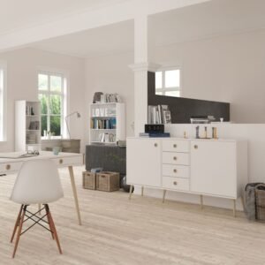 Cole Sideboard 2 Doors 4 Drawers in White