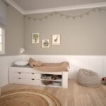 Perry For Kids Single Bed in Whitewash Grey Brown Lacquered - Kids Room - Home Store UK