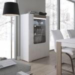 Holland Low Glazed 2 Door Display Cabinet with Internal Shelves (inc. Plexi Lighting) - Display Cabinets - Home Store UK