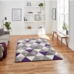 Brooklyn BRK15 (24369) Grey/Purple - Rugs - Home Store UK