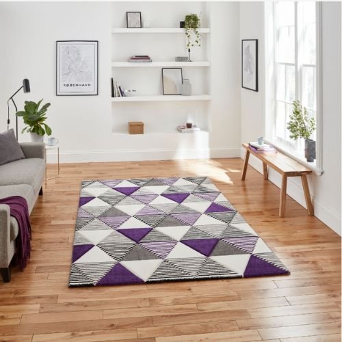 Brooklyn BRK15 (24369) Grey/Purple - Rugs - Home Store UK Brooklyn BRK15 (24369) Grey/Purple - Rugs - Home Store UK