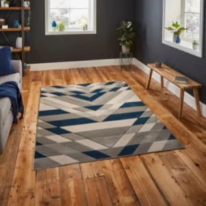 Pembroke G2075 Grey/Blue - Rugs - Home Store UK