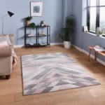 Pembroke G2075 Grey/Rose - Rugs - Home Store UK