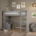 Perry For Kids High Sleeper in Folkstone Grey - Kids Room - Home Store UK