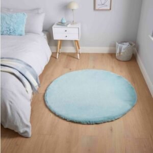 Teddy Blue Circle - Rugs - Home Store UK