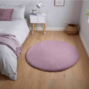 Teddy Lavender Circle - Rugs - Home Store UK