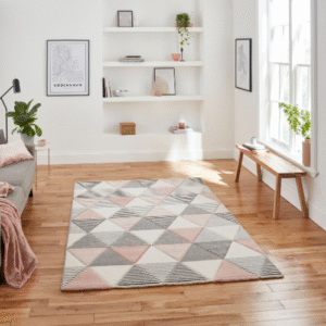 Brooklyn BRK15 (24369) Grey/Rose (24369) - Rugs - Home Store UK