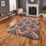 Noble House NH8199 Grey/Rose - Rugs - Home Store UK