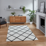 Brooklyn BRK35 (24371) Cream/Black - Rugs - Home Store UK