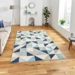Vancouver 18214 Beige/Blue - Rugs - Home Store UK