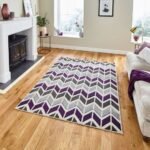 Matrix MT24 Grey/Purple - Rugs - Home Store UK