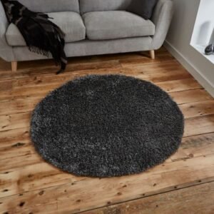 Vista 2236 Dark Grey Circle - Rugs - Home Store UK