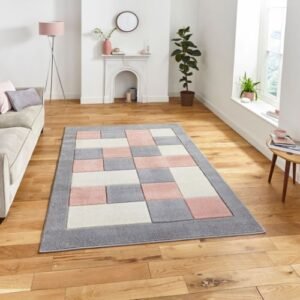 Matrix MT04 Grey/Rose - Rugs - Home Store UK