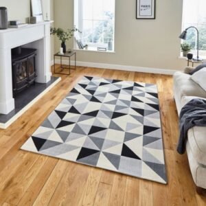 Vancouver 18214 Grey/Black - Rugs - Home Store UK