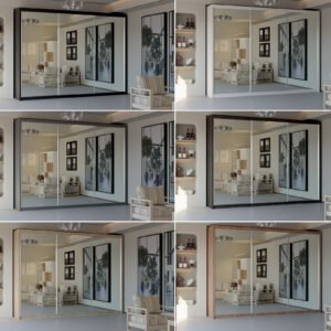 Chicago 3 Door Sliding Wardrobe 250cm. Sliding Wardrobes Home Store UK