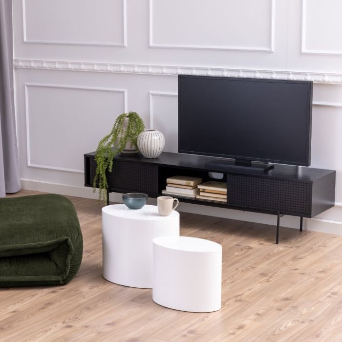 Stellar TV Unit in Black. - Room Background - TV Units - Home Store UK.